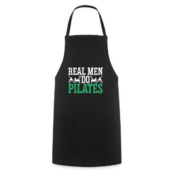 Vrais hommesMake Pilates Fitness Training - Tablier de cuisine - noir - Devant - AI Model Male 185 dark (185cm)