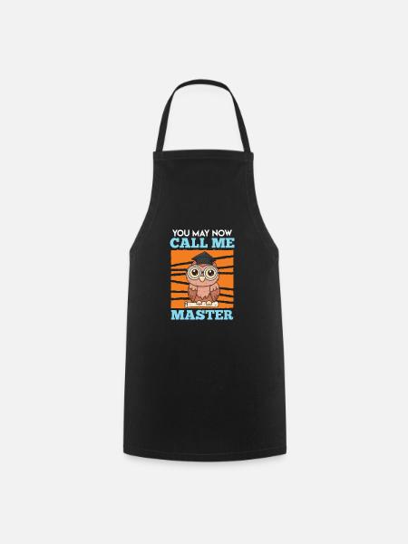 Master Abschluss Master Eule Master 2022 - Kochschürze - Schwarz