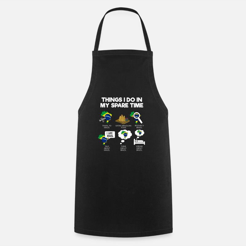 Brésil - Tablier de cuisine - noir