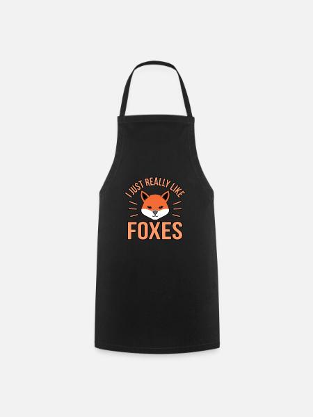 Fox - Cooking Apron - black