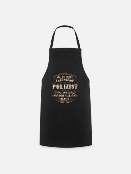 Polizist ich bin dieser legendäre Polizei Ding - Kochschürze - Schwarz