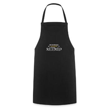 Nicht mehr mein Problem Ruhestand Rentner - Kochschürze - Schwarz - Vorne - AI Model Male 185 dark (185cm)