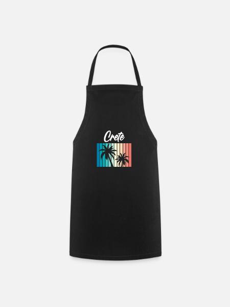 Crète - Tablier de cuisine - noir