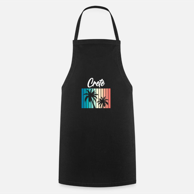 Crète - Tablier de cuisine - noir