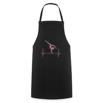 Gymnastique Heartbeat Gymnastique Gymnastique - Tablier de cuisine - noir - Devant - AI Model Male 185 dark (185cm)