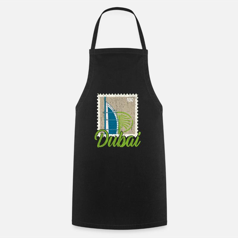 Dubai United Arab Emirates The Palm - Cooking Apron - black