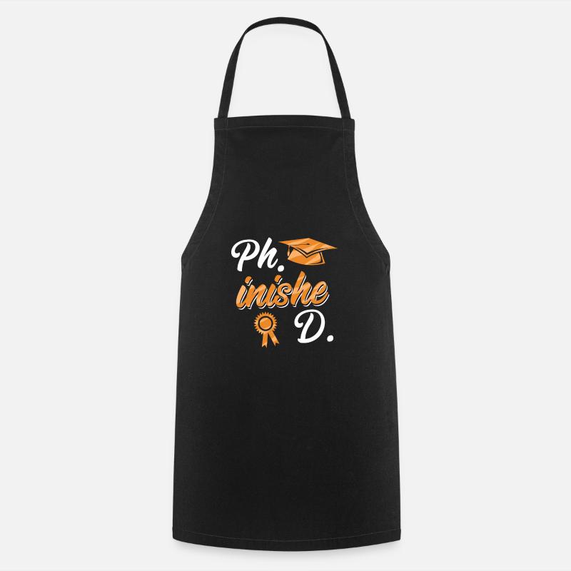 Doctorat phinished Thèse de doctorat - Tablier de cuisine - noir