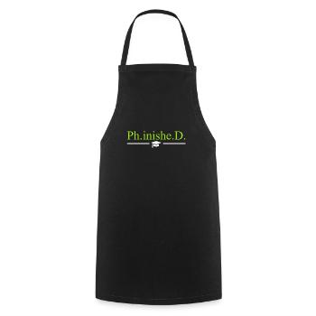 Doctor 2022 Doctorate Doctorate Doctoral Thesis - Cooking Apron - black - Front - AI Model Male 185 dark (185cm)