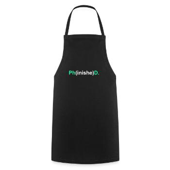 Doctorate 2022 Doctor - Cooking Apron - black - Front - AI Model Male 185 dark (185cm)