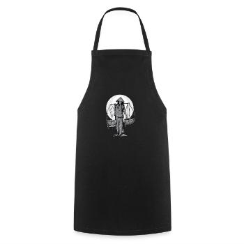 Vietnam I Saigon Scooter Pho Bo Travel Motive for - Cooking Apron - black - Front - AI Model Male 185 dark (185cm)