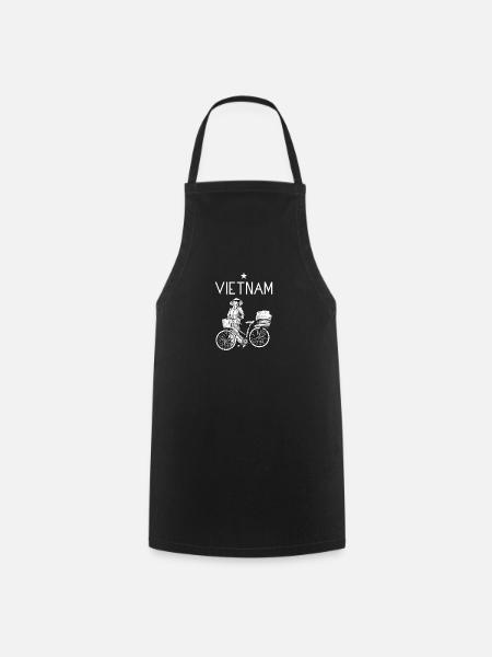 Vietnam I Hanoi Scooter Pho Bo Travel Motive for - Cooking Apron - black