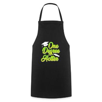Un degré plus chaud Master Bachelor 2022 - Tablier de cuisine - noir - Devant - AI Model Male 185 dark (185cm)