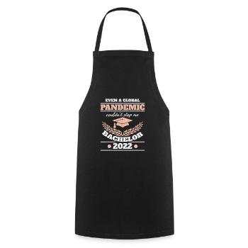 Bachelor Graduation Graduate Bachelors Degree 2022 - Cooking Apron - black - Front - AI Model Male 185 dark (185cm)