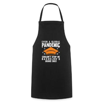 Bachelors Degree 2022 Graduation Bachelor Graduate - Cooking Apron - black - Front - AI Model Male 185 dark (185cm)