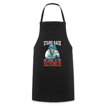 I'm Going To Try Science Scientist Chemist Biology - Cooking Apron - black - Front - AI Model Male 185 dark (185cm)