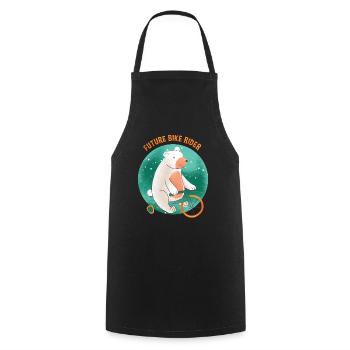 Gift Baby Polar Bear - Cooking Apron - black - Front - AI Model Male 185 dark (185cm)