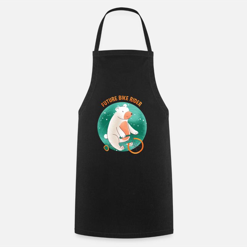 Cadeau Bébé Ours Polaire - Tablier de cuisine - noir