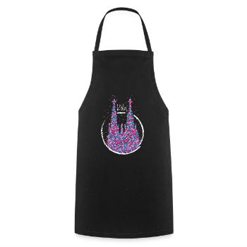 Cologne Real Carnaval de Cologne Carnaval - Tablier de cuisine - noir - Devant - AI Model Male 185 dark (185cm)