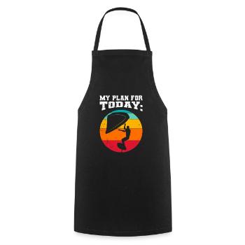 Wing Surf Plan for today Wing Foil - Cooking Apron - black - Front - AI Model Male 185 dark (185cm)