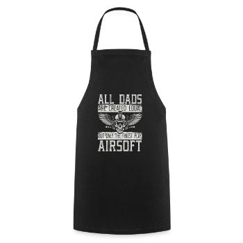 Seul le meilleur jeu Airsoft Papa Meilleur Papa Jamais - Tablier de cuisine - noir - Devant - AI Model Male 185 dark (185cm)