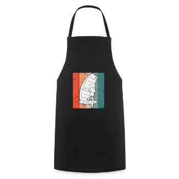 Feuille d’aile - Tablier de cuisine - noir - Devant - AI Model Male 185 dark (185cm)