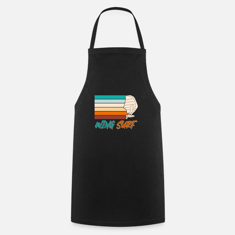 Wing Surf Wing Foil Wing Foiler - Tablier de cuisine - noir