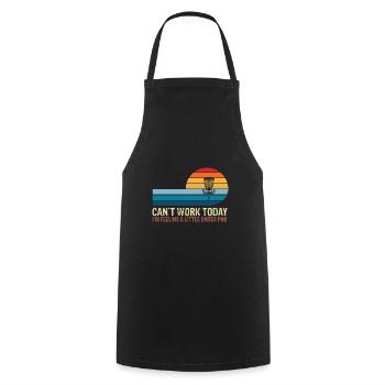 Les arbres de disc golf ne se soucient pas de vos sentiments - Tablier de cuisine - noir - Devant - AI Model Male 185 dark (185cm)