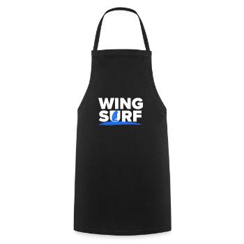 Wing Surf Wing Foil Wingsurf - Kochschürze - Schwarz - Vorne - AI Model Male 185 dark (185cm)