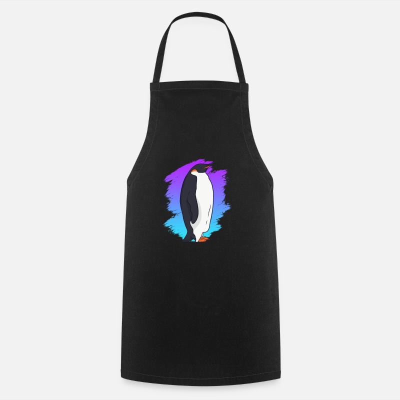 Penguin King Penguin - Cooking Apron - black