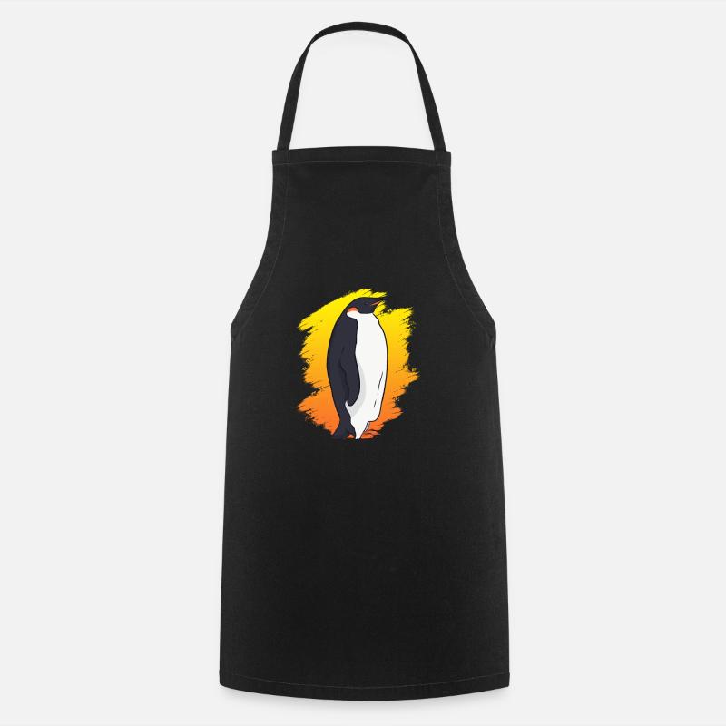 Penguin King Penguin - Cooking Apron - black