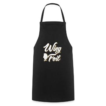 Wing Surf Wingfoil Wingsurf Wingfoil - Cooking Apron - black - Front - AI Model Male 185 dark (185cm)