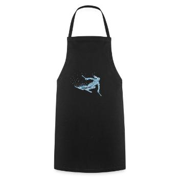 Ski Skifahrerin Skifahren Skiing - Kochschürze - Schwarz - Vorne - AI Model Male 185 dark (185cm)