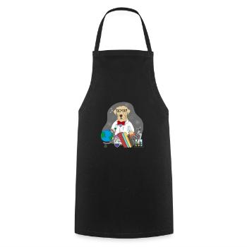 Labrador Scientifiques - Tablier de cuisine - noir - Devant - AI Model Male 185 dark (185cm)