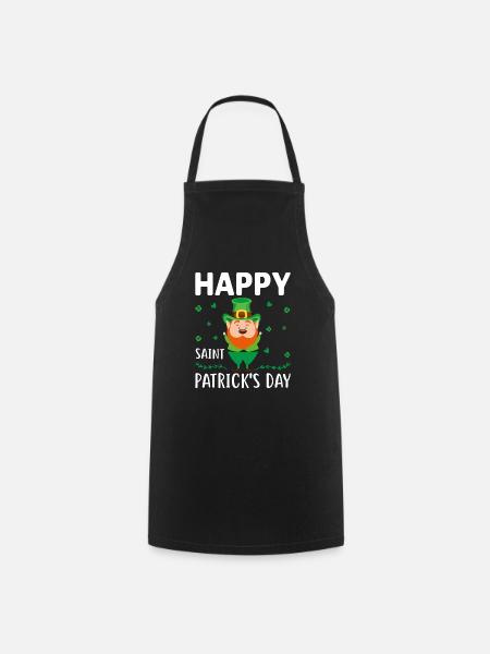 Happy Saint Patrick´s Day - Kochschürze - Schwarz