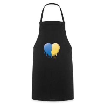 Ukrainische Flagge Ukrainische shirs Geschenk - Kochschürze - Schwarz - Vorne - AI Model Male 185 dark (185cm)