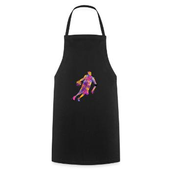 Cadeau de basketball pour le sport de tournoi d’entraînement - Tablier de cuisine - noir - Devant - AI Model Male 185 dark (185cm)