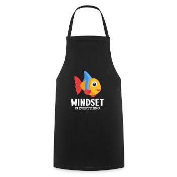 Mindset is all goldfish aquarium divers - Cooking Apron - black - Front - AI Model Male 185 dark (185cm)