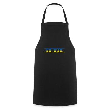 No War - No War - For Peace - Cooking Apron - black - Front - AI Model Male 185 dark (185cm)