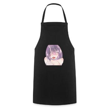 Anime Girl Japanese Aesthetic anime Otaku - Cooking Apron - black - Front - AI Model Male 185 dark (185cm)