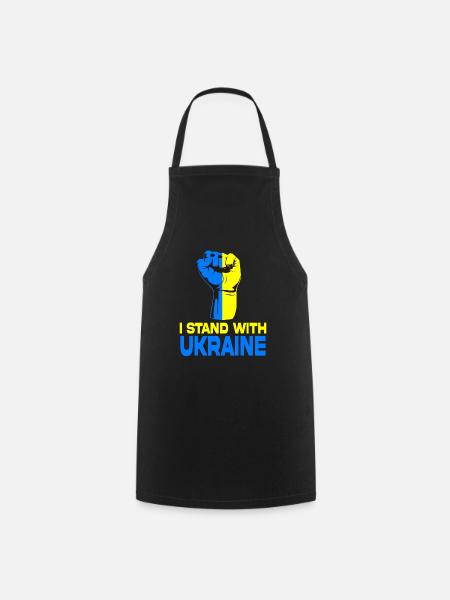 Ich stehe zur Ukraine - Kochschürze - Schwarz