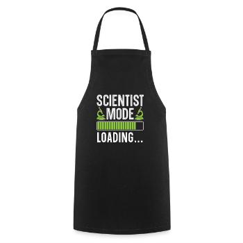 Science Mode Loading Scientist Biology Chemistry - Cooking Apron - black - Front - AI Model Male 185 dark (185cm)