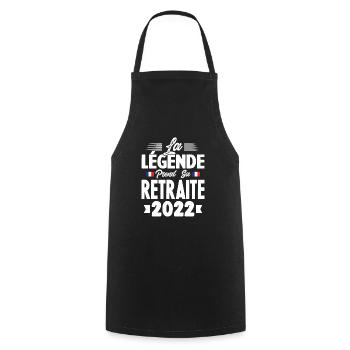 La Légende Prend Sa Retraite 2022 - Tablier de cuisine - noir - Devant - AI Model Male 185 dark (185cm)