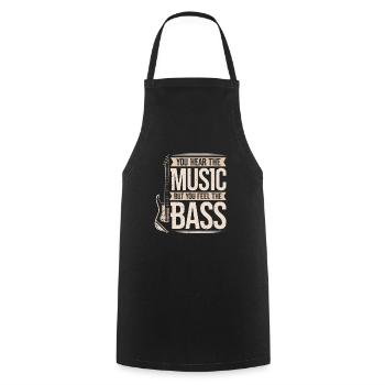 Bassist Musik Bassgitarre Musiker - Kochschürze - Schwarz - Vorne - AI Model Male 185 dark (185cm)