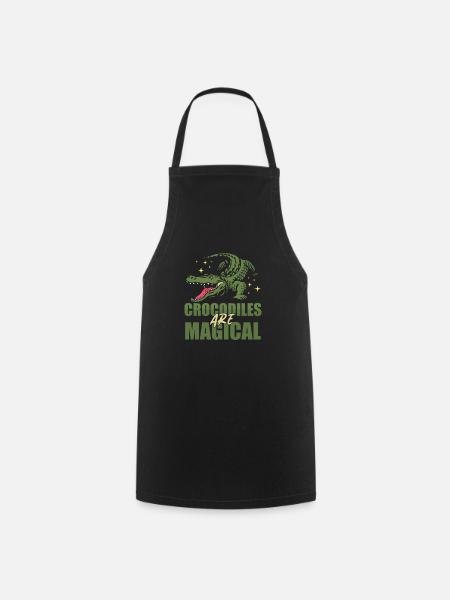 Crocodile - Cooking Apron - black