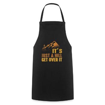 Mountain Bike MTB - Cooking Apron - black - Front - AI Model Male 185 dark (185cm)