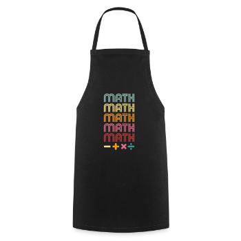 Mathematics - Cooking Apron - black - Front - AI Model Male 185 dark (185cm)
