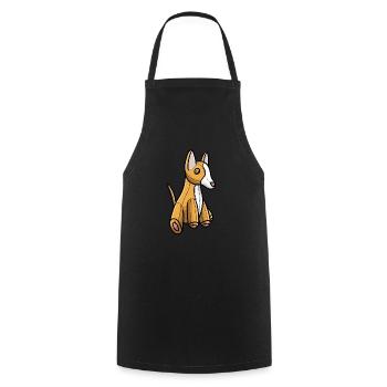 Podenco Ibicenco Cuddly Toy Dog - Cooking Apron - black - Front - AI Model Male 185 dark (185cm)