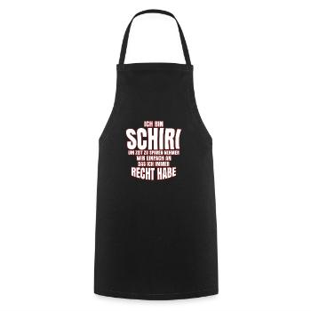 Ich Bin Schiri Lustige Schiedsrichter Sprüche - Kochschürze - Schwarz - Vorne - AI Model Male 185 dark (185cm)
