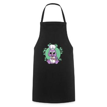 Chemise bébé dinosaure, chemise de cuisine dinosaure, mignonne - Tablier de cuisine - noir - Devant - AI Model Male 185 dark (185cm)