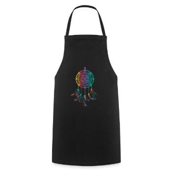 Dreamcatcher Traumfänger Mode für Damen - Kochschürze - Schwarz - Vorne - AI Model Male 185 dark (185cm)